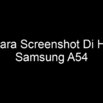 Cara Screenshot Di Hp Samsung A54