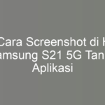 5 Cara Screenshot di HP Samsung S21 5G Tanpa Aplikasi