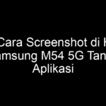 5 Cara Screenshot di HP Samsung M54 5G Tanpa Aplikasi