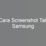 Cara Screenshot Tab Samsung